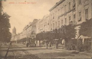 Arad Andrássy street, dentist and dental surgery, trousseau shop of Nádler, local autobus