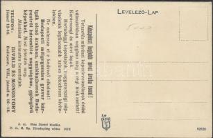 Nógrádverőce Migazzi kastély, Divald és Monostory műintézetének hirdetése a hátoldalon