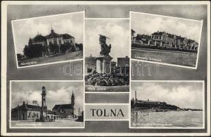 Tolna lovassági laktanya, községháza, selyemgyár