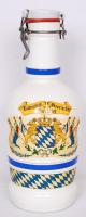 2l-es bajor üveg söröskancsó /  2l Bavarian beer pitcher from glass, 34cm