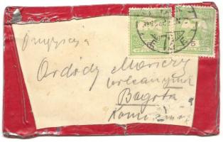 1915 Házilag készített fém küldemény Littke L jelzéssel