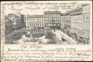 Budapest V. József Nádor tér Schvarcz Gyula üzlete, Pollák József, illetve Pauker Vilmos üzletei (b)