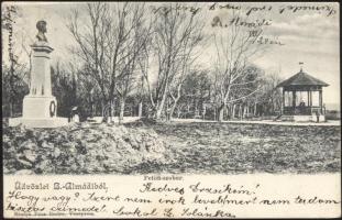 Balatonalmádi Petőfi szobor