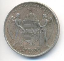 1939. 5P Ag "Horthy - balra" T:2- ph