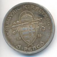 1938. 5P Ag "Szent István" T:2-