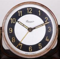 cca 1950 Danuvia art deco asztali óra (javításra szorul) / 
Table clock (needs repair), 30x12x6cm