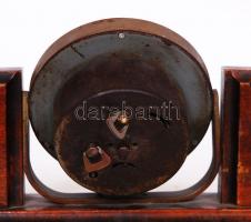 cca 1950 Danuvia art deco asztali óra (javításra szorul) / 
Table clock (needs repair), 30x12x6cm