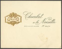 Seitz Gusztáv csokipapír