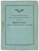 1945 Orosz-magyar kétnyelvű fényképes MÁV igazolvány