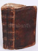 R. P. Odilo Schreger: Lustig- und nutzlicher Zeit-Vertreiber. In sich begreiffend allerhand erklärte fremde und juridische Wörter, schöne Sprüchwörter, nutzliche und lustige Fragen, Erfindungen Weltlich- und Geistlicher Sachen... Zum Lust und Nutzen eines Melancholischen und langweiligen Gemüths. Stadt am Hof, [1760], Johann Urban Gastl. Korabeli egészbőr kötésben, viseltes állapotban, az előzéklapon ex librisszel (a címlap hiányzik) /  Original leather binding, worn condition