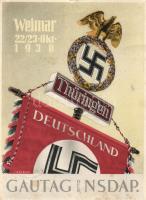 1938 Gautag der NSDAP, Weimar, NS Propaganda s: J. Wegener (EK)