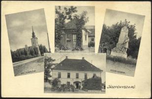 Jászfényszaru Jónás Imréné dohányárudája, községháza