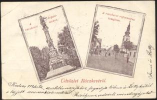 Ráckeve Árpád szobor, Református templom (kis szakadás / small tear)