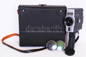 Lomo 219 M Super 8 kézi kamera 2db szűrővel eredeti tokjában / 
Movie camera in original case with t...