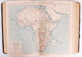 A Pallas nagy lexikona 1. kötet. Bp., 1894. Számos litho képpel és térképpel. Aranyozott félbőr köté...