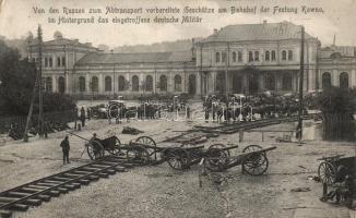 Kaunas, Kowno railway station under siege