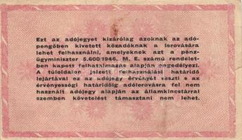 1946. 1.000.000AP vízjeles pípír (2x) mindkettő fordított címeres, egyik "amelyeknek" szöv...