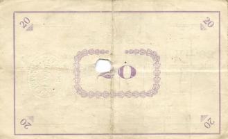 Pápa 1919. május 8. "Pápai csekk" 10K "A" (3x) + 20K "B" (10x) + 50K &...