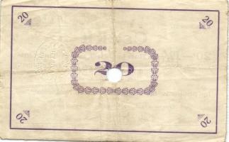 Pápa 1919. május 8. "Pápai csekk" 10K "A" (3x) + 20K "B" (10x) + 50K &...