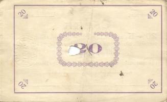 Pápa 1919. május 8. "Pápai csekk" 10K "A" (3x) + 20K "B" (10x) + 50K &...