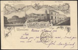 Warsaw with railway station (cut)