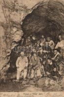 Budapest III. Pálvölgyi-barlang, pihenő a ´Hód´ előtt (EK)