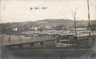 1916 Luban, Lauban; WWI prisoners of war, military camp barrack, photo (EB)