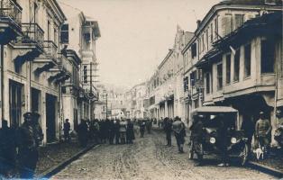 Monastir street with Russian soldiers, photo