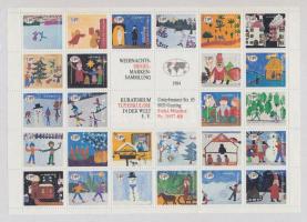 NSZK 1984 Karácsonyi levélzáró kisív (30 bélyeg)