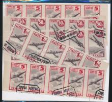 Spanyolország 1945 69 db jótékonysági félhivatalos propagandabélyeg