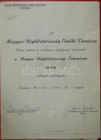 1952-1983. 3db szocialista kitüntetés adományozói okirata: "Magyar Népköztársasági Érdemérem ar...