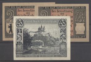 Ausztria / Bécs 1920. 20h szükségpénz + Német Birodalom-Weimari Köztársaság / Berlin 1922. Városi Vi...