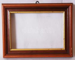 Modern újszerű fakeret, belső: 20,5×29,5, külső: 30×38 cm