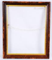 Modern fakeret, apró karcolásokkal belső: 35×28 cm, külső: 42×35 cm