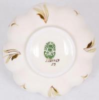 Kézzel festett Zsolnay vázácska, jelzett, hibátlan / Hand painted Zsolnay vase d:12 cm, m:7 cm