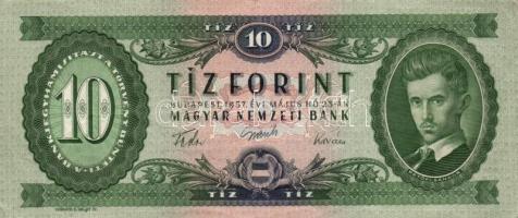 1947. 10Ft T:III- + 1957. 10Ft + 1962. 10Ft + 1969. 10Ft (3x) T:II-,III