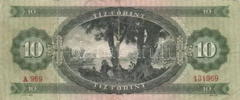 1947. 10Ft T:III- + 1957. 10Ft + 1962. 10Ft + 1969. 10Ft (3x) T:II-,III