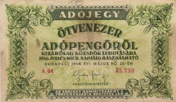 1946. 10.000AP (3x) + 50.000AP (2x) + 100.000AP (6x) + 500.000AP (2x) + 10.000.000AP + 100.000.000AP...