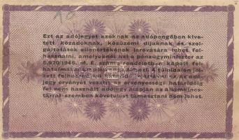 1946. 10.000AP (3x) + 50.000AP (2x) + 100.000AP (6x) + 500.000AP (2x) + 10.000.000AP + 100.000.000AP...