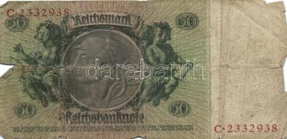 Német Birodalom/Császárság 1910. 1000M hétjegyű sorszám,kék selyemszál + Német 3. Birodalom 1933. 50...