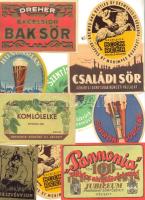 10 db régi sörcímke / beer labels