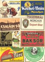 15 db régi sörcímke / beer labels