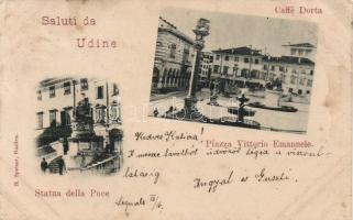 1899 Udine, Café Dorta, statue of peace (EK)