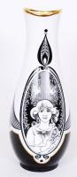 Szász Endre után Hollóházi porcelán váza, jelzett, hibátlan / Hollohaza chinaware vase 24 cm