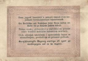 1848. 5Ft "Kossuth-bankó" barna, hátlap barna keretnyomat és fekete szöveg, a bankjegy gra...