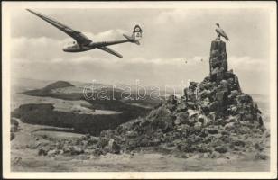 German aeroplane over the Rhön, aviation monument