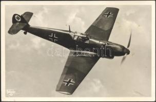 Military WWII, Luftwaffe aeroplane, Jagdeinsitzer Bf. 109