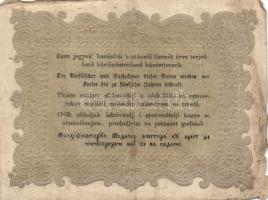 1848. 10Ft "Kossuth bankó" előlapon kézi érvénytelenítés, jobboldali sorozatszám kétszer á...