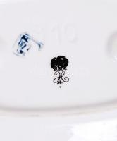 Szász Endre által tervezett Hollóházi porcelán kis tálka, jelzett, hibátlan, 14×13 cm