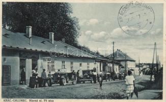 Királyhelmec Main street, pharmacy